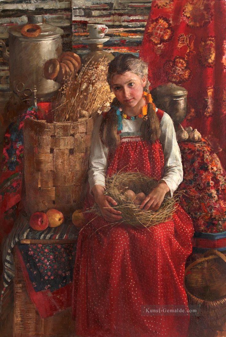Recht kleines Mädchen NM Tadschikistan 05 Impressionist Ölgemälde